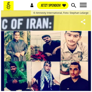 AMNESTY INTERNATIONAL:IRAN: DROHENDE HINRICHTUNGEN